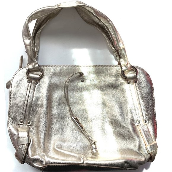 Celine Bittersweet Metallic Leather Vintage Hobo Handbag - Picture 1 of 5